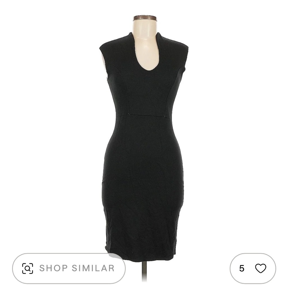 Rolla Coster Black Body Con Sheath Dress